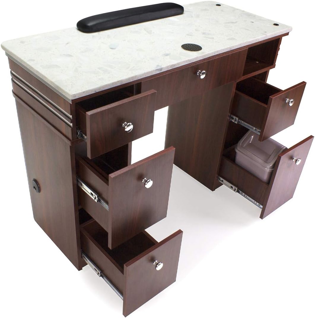 MAYAKOBA Avon I Manicure Table (with Vent Pipes) Nail Salon Furniture & Equipment