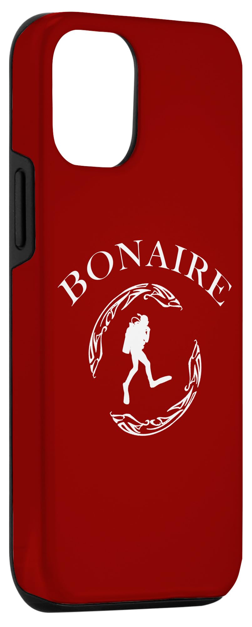 iPhone 13 Vintage Tribal Bonaire Scuba Diver Case - Image 3