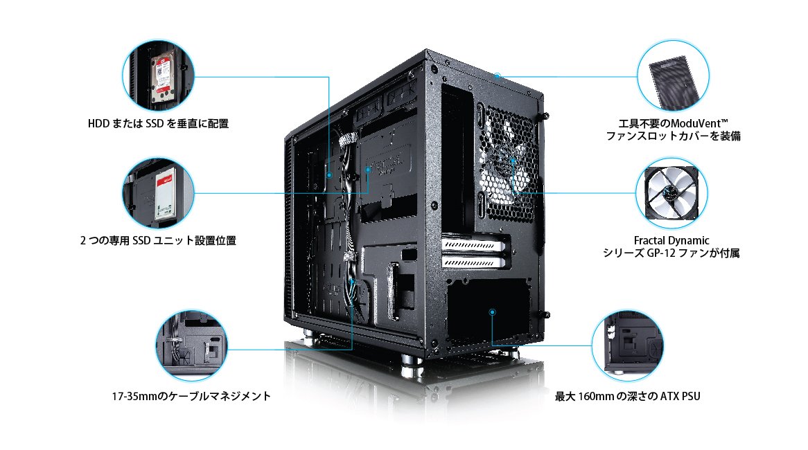 Amazon | Fractal Design Define Nano S - Black - Window version