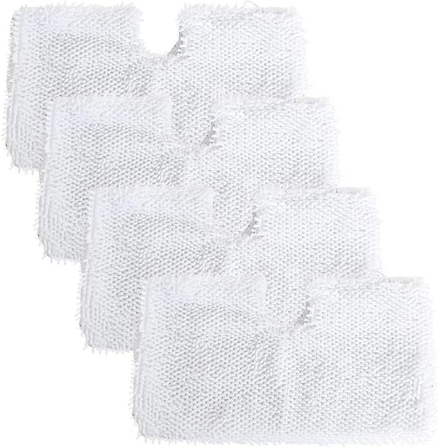 4 Pack S3501 Mops Pads Replacement for Shark Steam Mop S2901 S3455 S3501 S3502 S3601 S3701 S3901