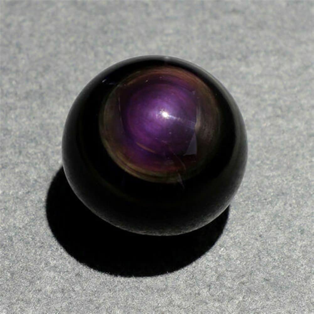 Piedras de Bola de Esfera de Cristal de luz de Flash de obsidiana Negra Natural for decoración del hogar(48-50MM)