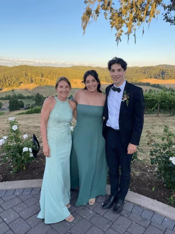 Chiffon Mother of The Bride Dresses for Wedding Lace Applique Long Formal Dresses for Women XOD04913