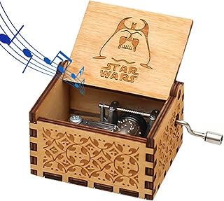 Funmo - Pure Main-Classique Star Wars boîte à Musique Main-boîte à Musique en Bois Artisanat en Bois créatif Meilleurs Cadeaux