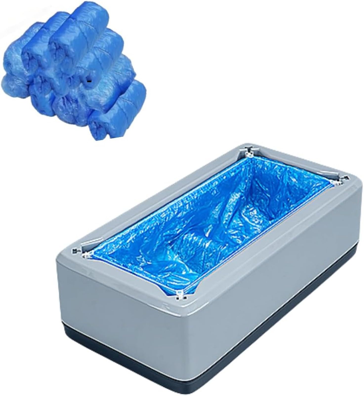 Macchina Automatica Copriscarpe con 100 Pezzi di Copriscarpe USA E Getta, Macchina Copriscarpe Dispenser Automatico Copriscarpe Copriscarpe USA E Getta per Casa(C)