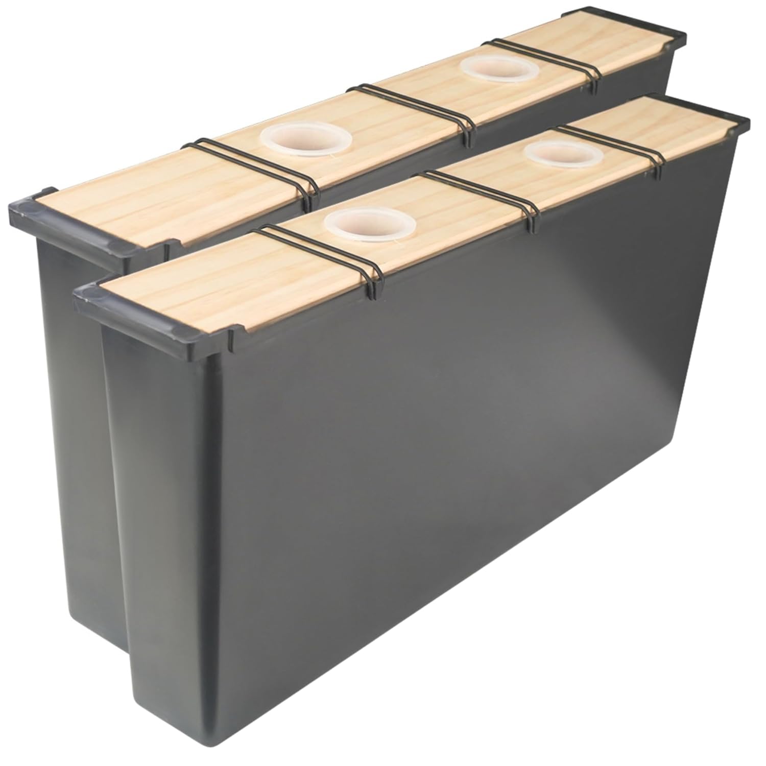 Beehive Feeder 2 Pack, 6.5L Deep Frame Feeder, Beekeeping Supplies, Hive Feeding Tools, Water and Honey Feeder, Beehive Accessories, Winter Bee Feeders