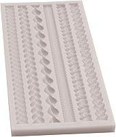Vista 8 de Knit Rope Fondant Molds, Silicone Pie Crust Molds, Hemp Rope Cake Border Chocolate for Baking Cupcake Topper Candy Jelly Cookie Dessert Pastry Clay