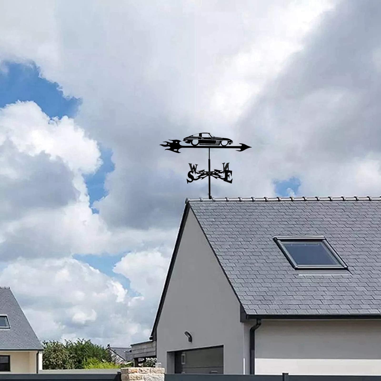 Rodzinne łopatki wiatrowe wiatrowskaz dom wiejski wiatrowskaz wiatrowskaz uchwyt dachowy zestaw kierunkowskazów na zewnątrz metalowy wspornik szopy żelazne podwórko stodoły dekoracja - samochód