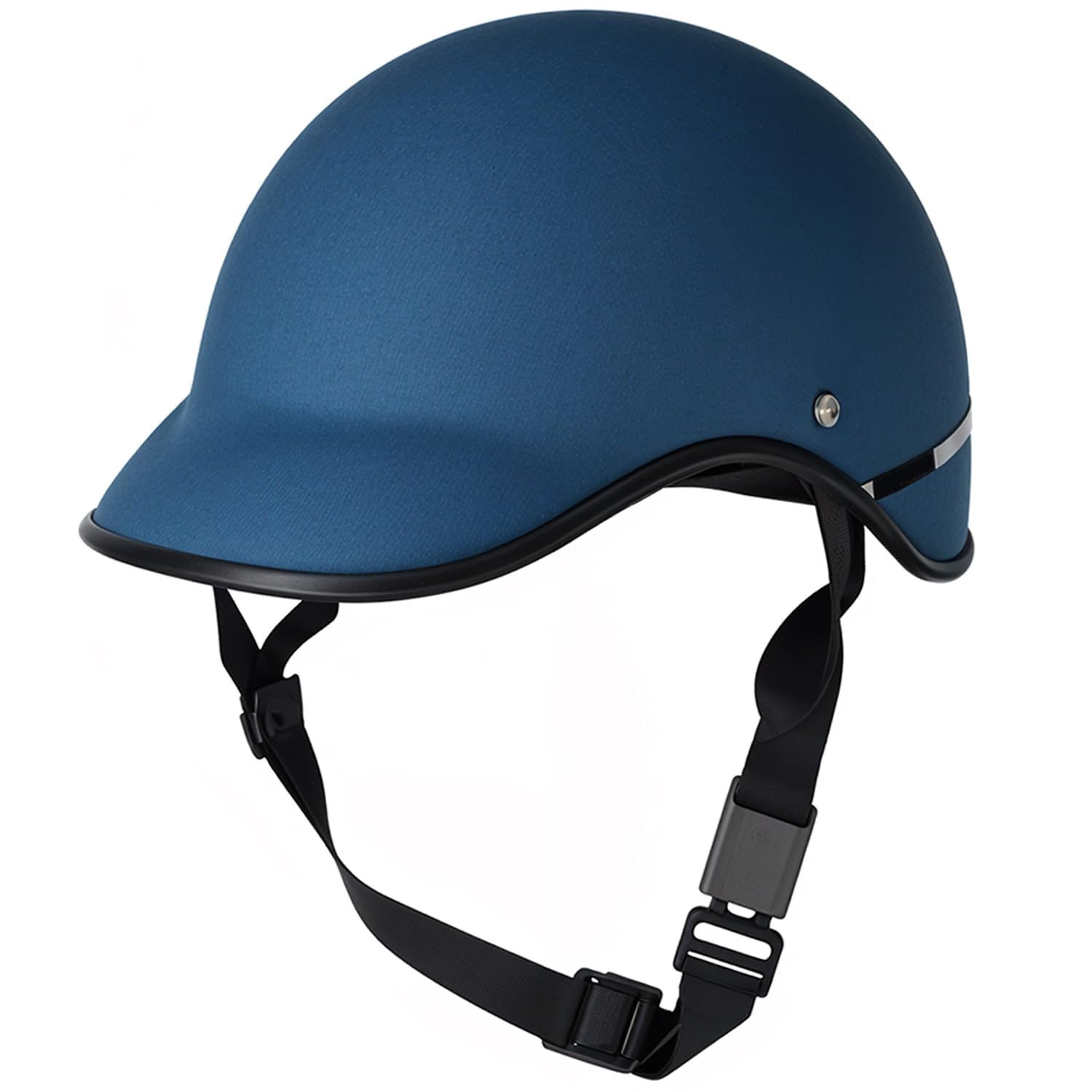 Viscous Open Face Safety Helmet | Size M - Blue | Durable Half Face Construction | Lightweight Protective Wear | Adjustable Strap for Daily Travel-image-18