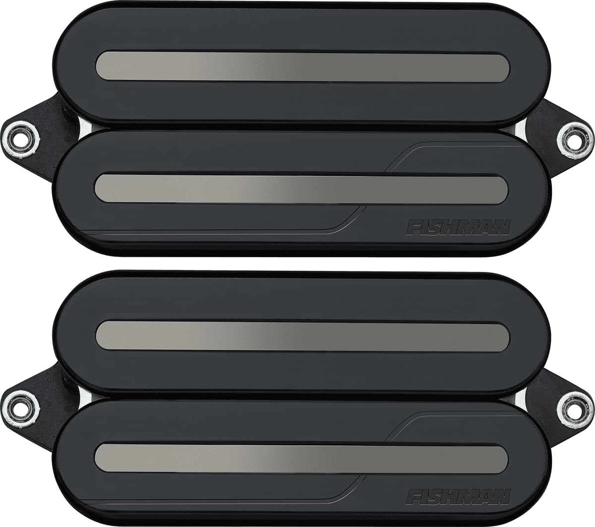 FISHMAN - PRF-MO6-SBB - Set Fluence Open Core Modern Humbucker Noir, rails Nickel noir 6 cordes