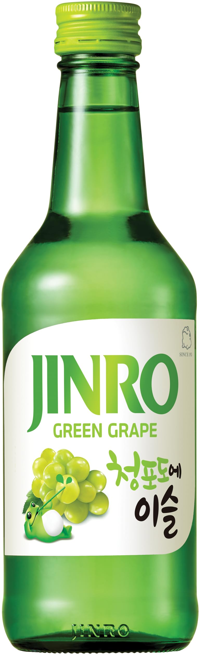 JINRO Soju, Flavoured Jinro Green Grape, koreanische Sprituose mit Trauben Geschmack, 13% vol, 1 x 350ml