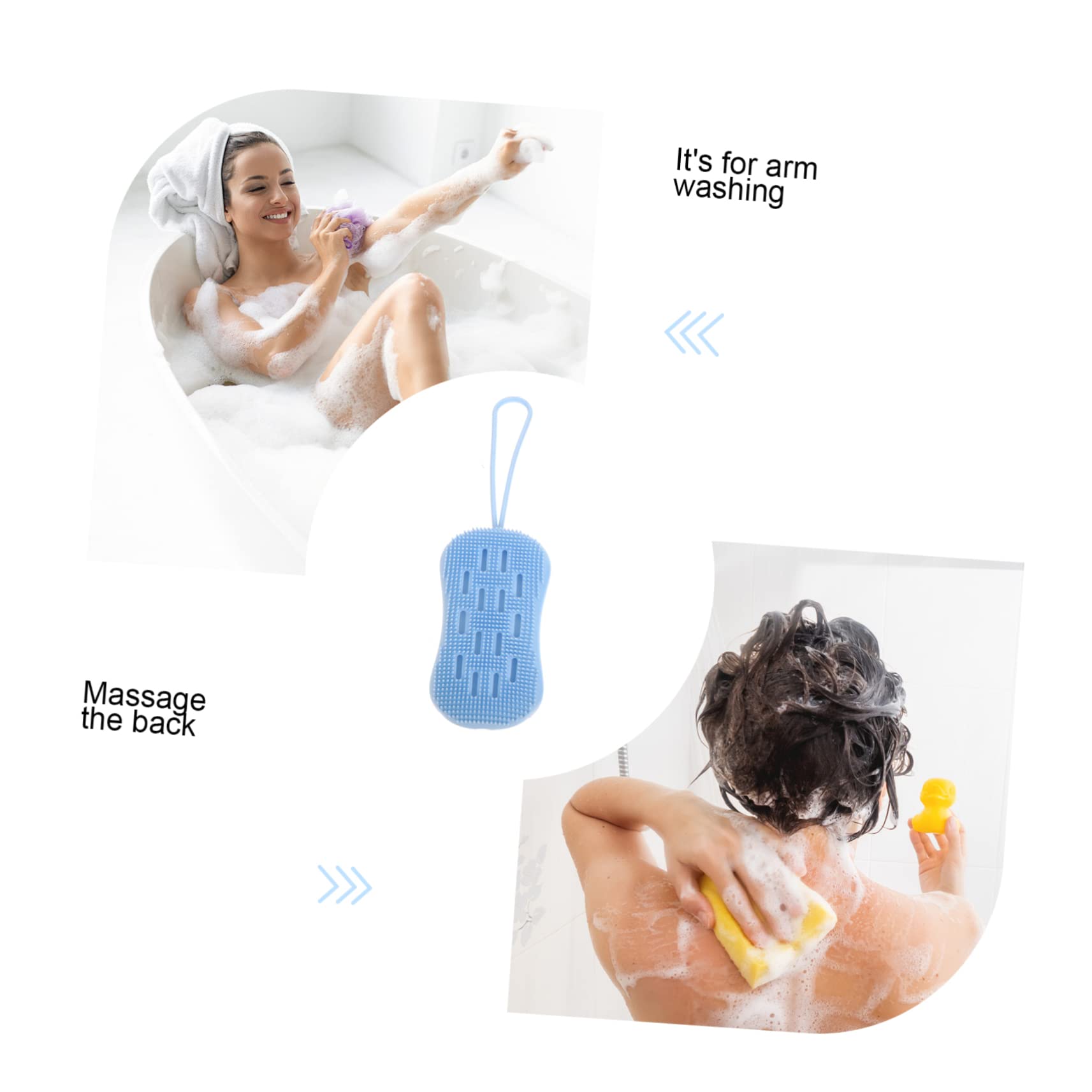 FOMIYES 4piezas Cepillos De De Exfoliantes De Guantes De Masaje Doble Cara Para Baño y Cuidado Corporal