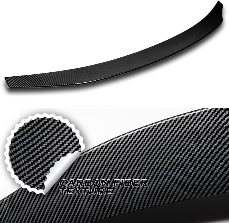 W-Power Rear Spoiler Stylish Look Trunk Lid Spoiler Wing Compatible with 2006-2013 Lexus IS250 IS350 ISF 2007 2008 2009 2010 2011 2012 2013 (Carbon Look)