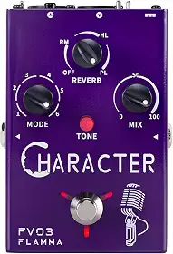 FLAMMA Fv03 Pedal De Efeitos Vocais Processador Voz Amplificador Stompbox Que Muda Sons Como Robô Masculino Feminino Bebê Com Delay Reverb Para Polir Inclui Guitarra