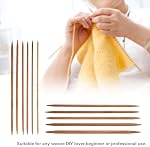 Bamboo Knitting Needles Set, 13CM 55 Pieces Double Pointed Knitting Needles from 2.0mm-5.0mm for Socks Gloves Hats and Scarves