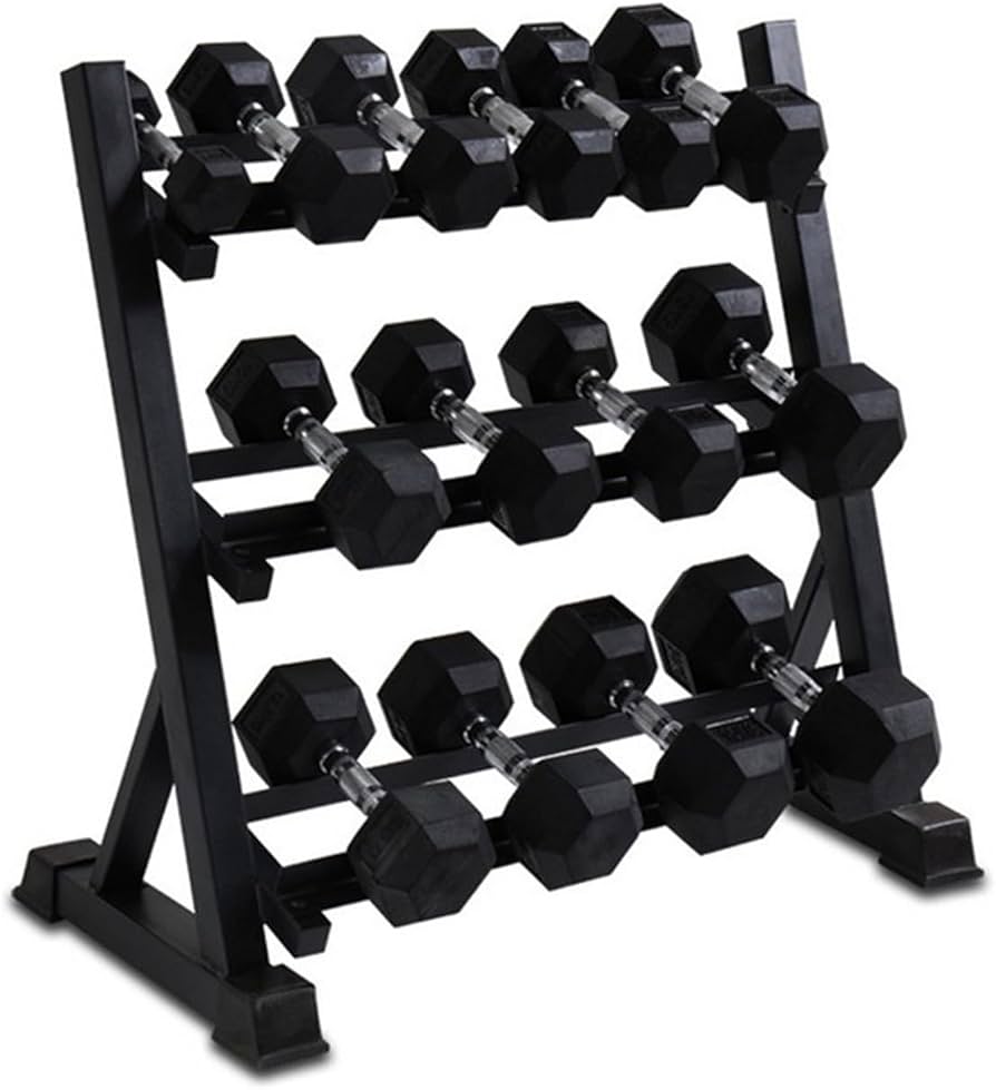 Amazon.co.jp: ダンベルラック ダンベルスタンド 3段 耐荷重 300kg