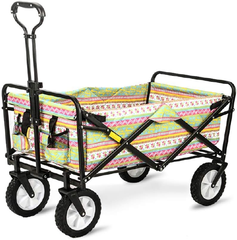 Garden Cart Trolley,Foldable Pull Wagon Hand Folding Trolley Hand Cart for Outdoor Camping BBQ Gardening Shopping Beach(C)(C)/D