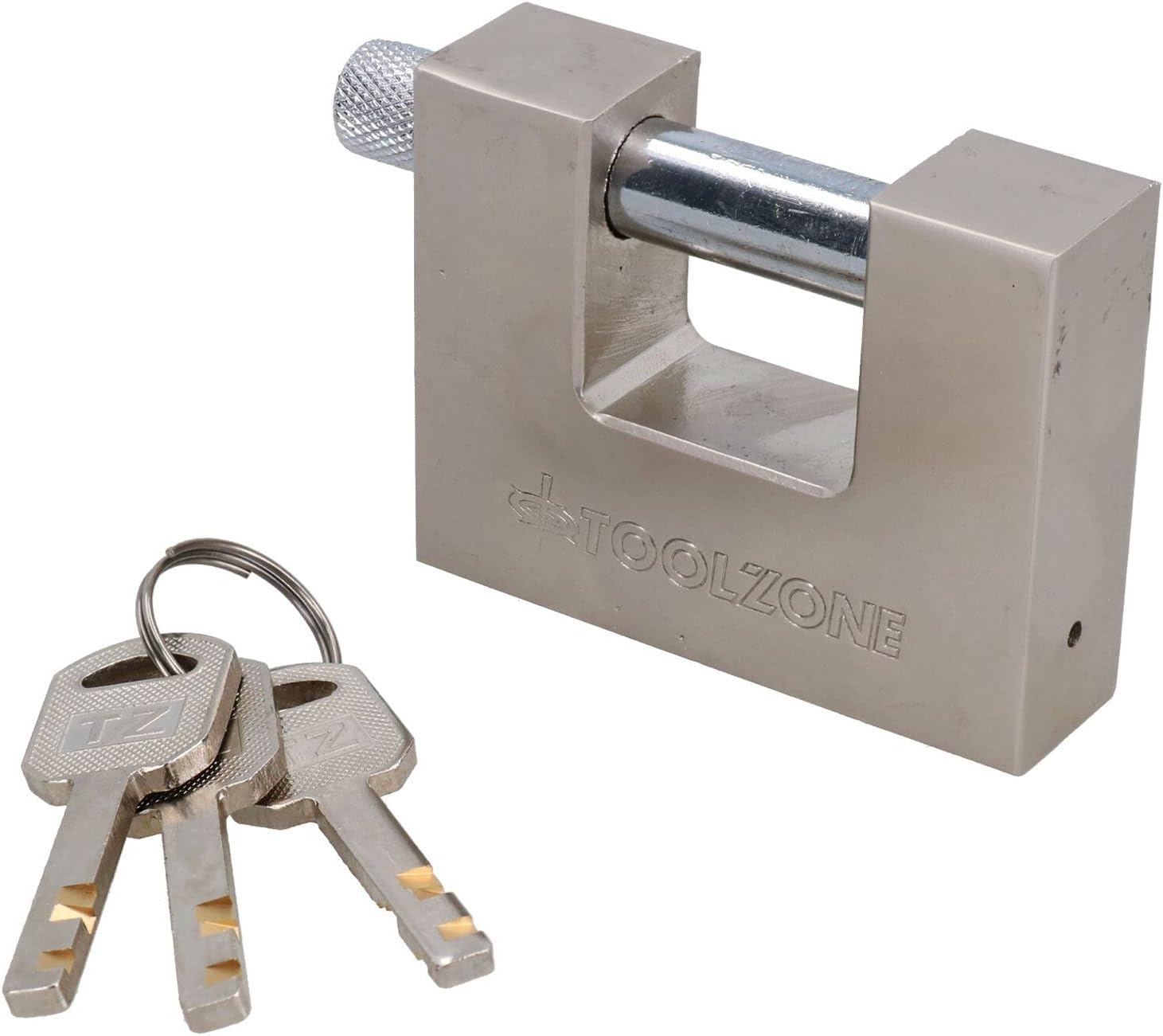 Garage Door Lock Defender Motor Bike Car Stop Bar Up and Over & Padlock