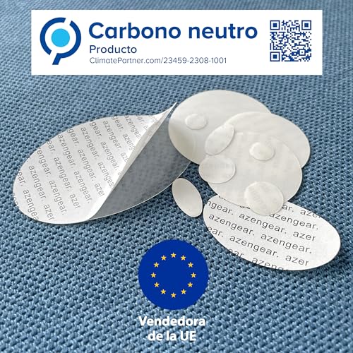 Miniatura 6 de Azengear Parches De Reparación 30 Colores Para Chaquetas De Pluma, Tiendas, Zapatos Y Tapicería, Autoadhesivos, Impermeables Y Resistentes A Desgarros 11 Piezas, Transparente