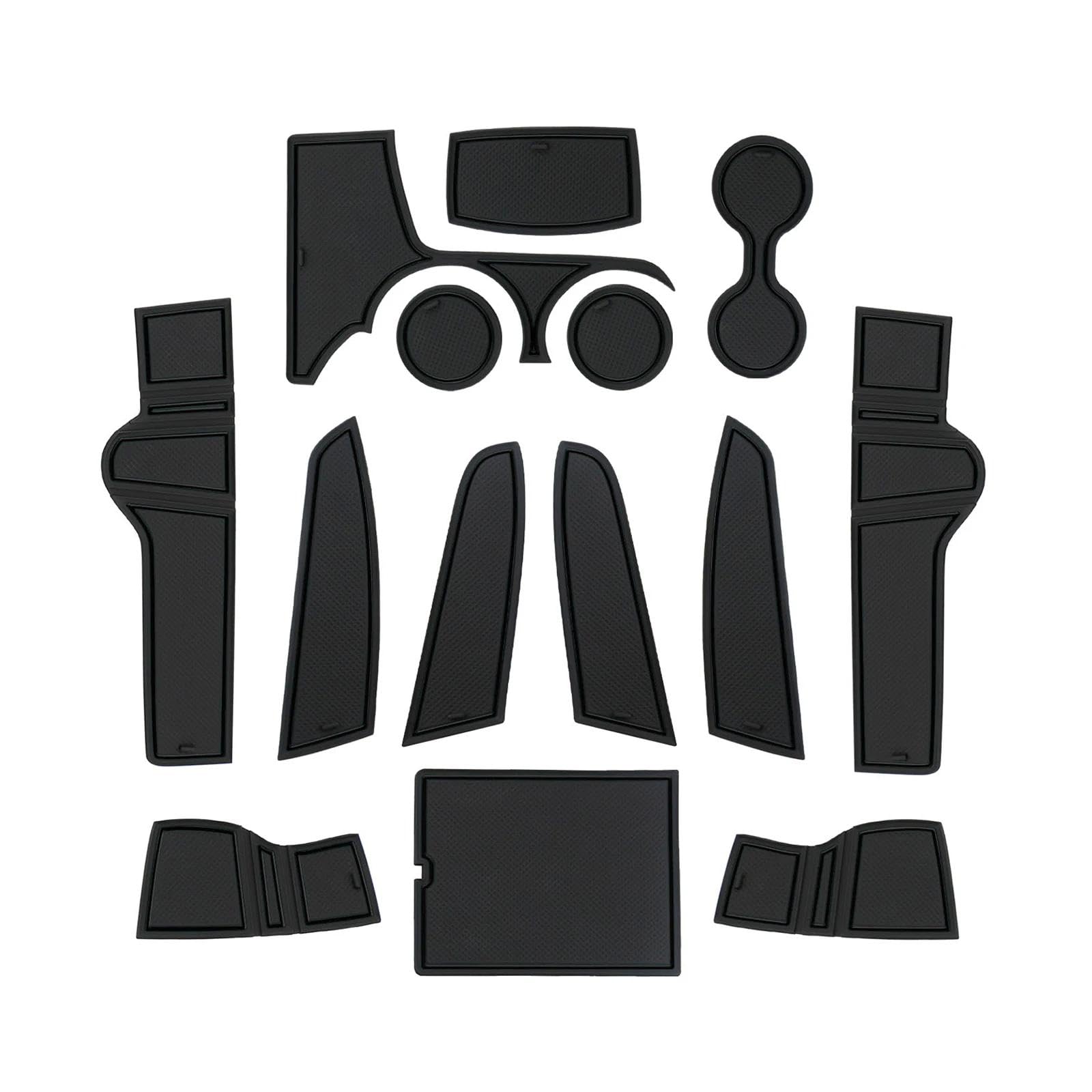 Car door slot pads for for NQ5 2022-2023 Sportage Door Groove Mat Anti-slip Slot Pads black