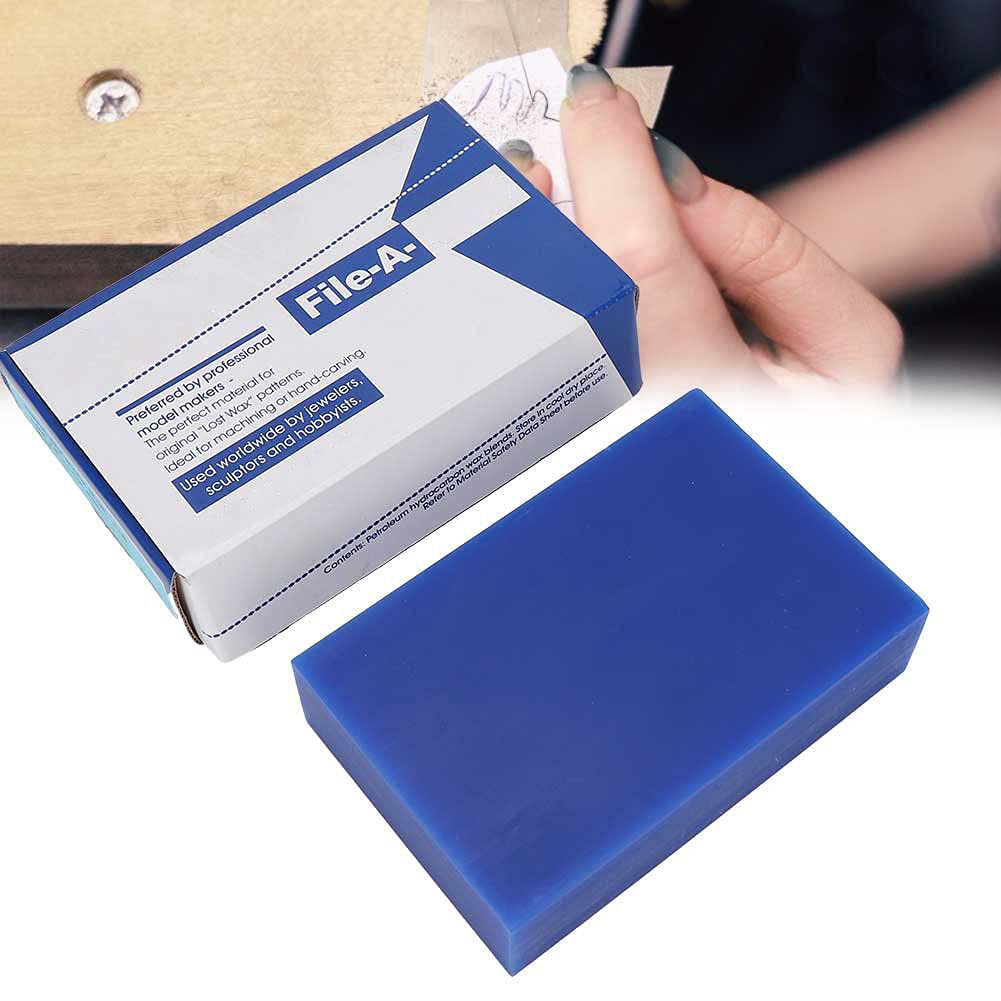 Bloque de cera azul Tallería de joyería Accesorio profesional para joyas y material de oro para parafina de joyas de 14 cm Tamaño 1 por ciento o 15 piezas (Azul)