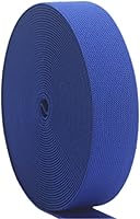 Vista 9 de Banda elástica de punto negro de 1-1/2 pulgadas, 10 yardas, 1.496 in, tejido de sarga de doble cara, correas elásticas pesadas, banda elástica