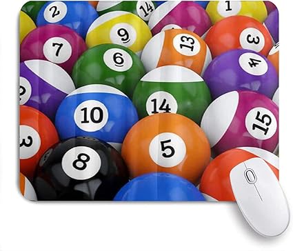 Amazon Kapanou マウスパッド カラフルなビリヤードボール おしゃれ 耐久性が良い 滑り止めゴム底 ゲーミングなど適用 マウス 用ノートブックコンピュータマウスマット Kapanou マウスパッド 通販