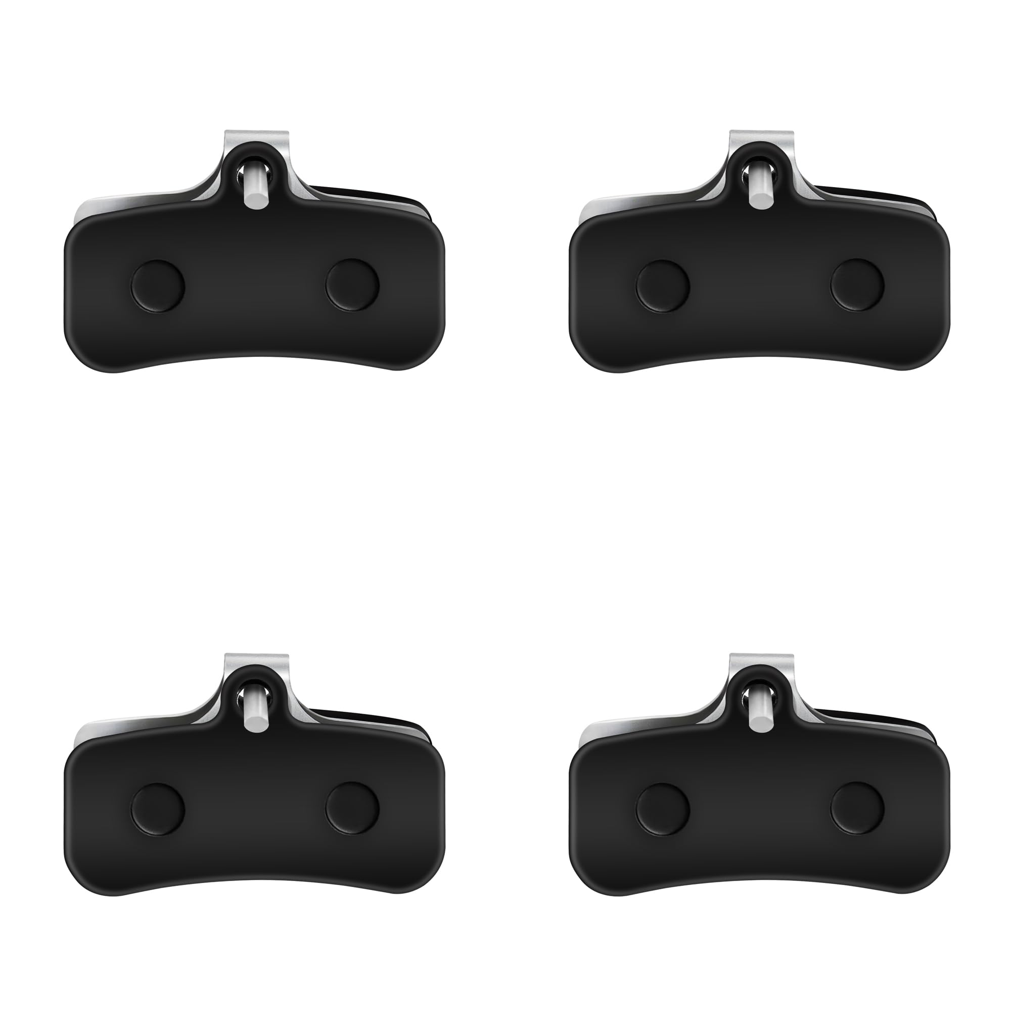 4 Coppie di Pastiglie Freno a Disco per Bicicletta Semi-resina Semi-metallo per Saint BR-M810 Zee M640 XTR-M9120, Deore XT BR-M8020, BR-MT420, MT510 Tektro HD M745 TRP, SL, Slate T4, G-Spec Quadiem