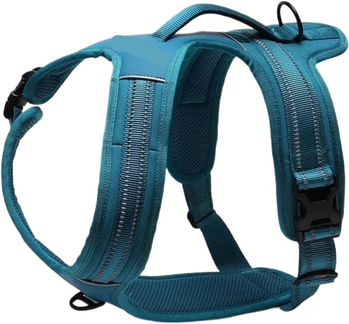 Nylon Dog Harness Fashionable Adjustable Anti-Pull(Yellow,L)