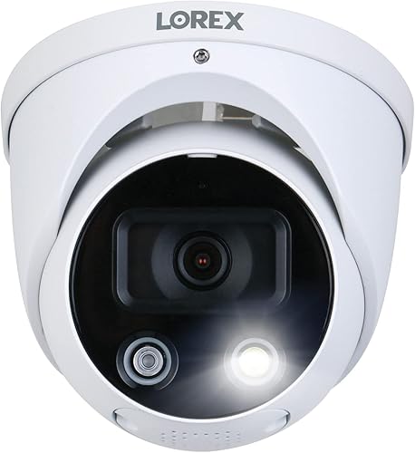 Miniatura 2 de Lorex E893DD-E Cámara domo IP de disuasión inteligente 4K Ultra HD para interiores y exteriores con detección de movimiento inteligente Plus visión