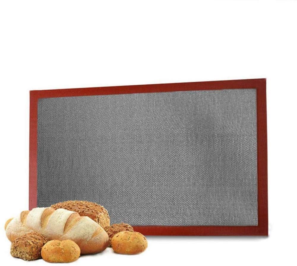 CLQ Alfombrilla De Silicona para Hornear, Forro Antiadherente para Horno, Perforado para Hornear Galletas, Bandeja para Hornear, Alfombrilla-37 * 57cm
