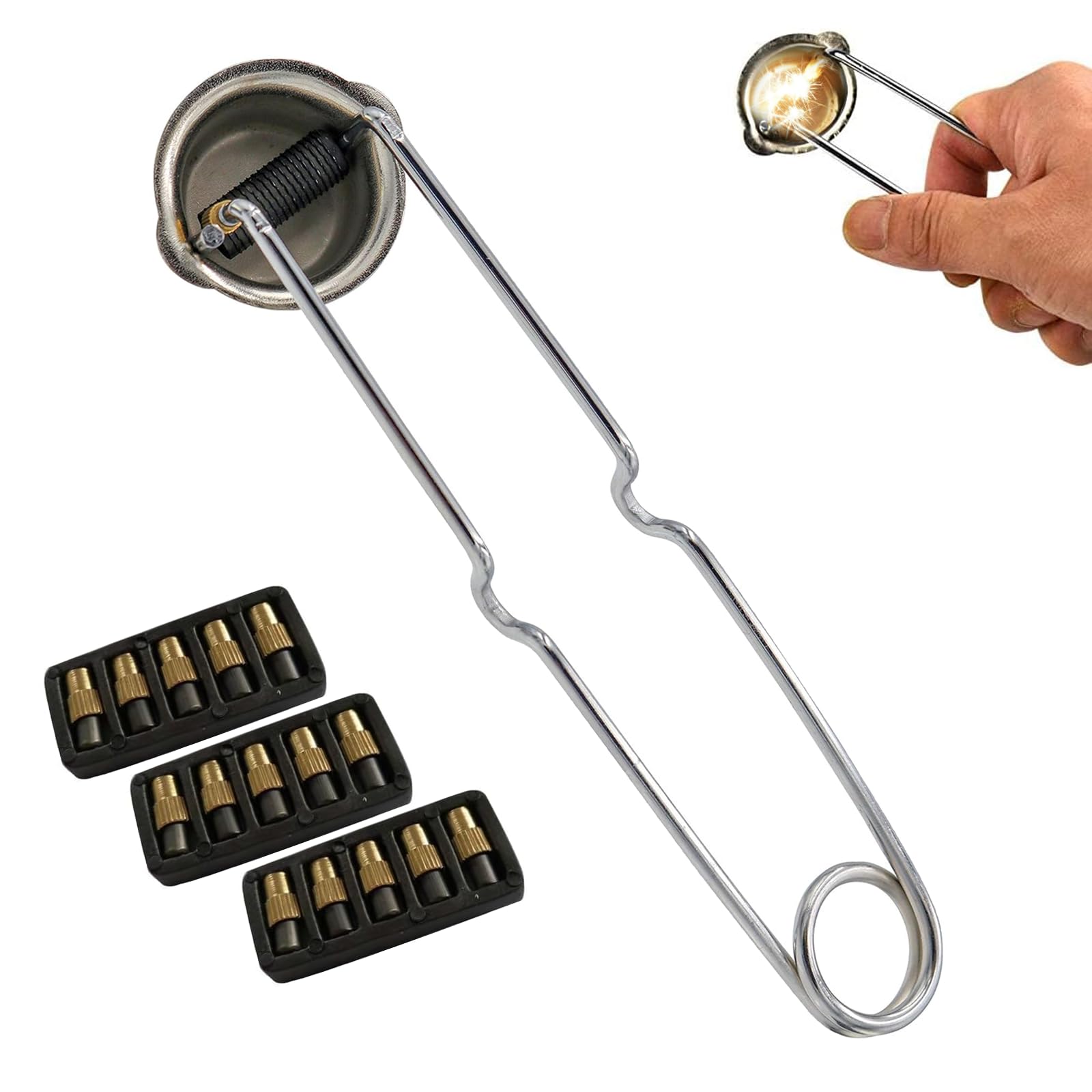 flint fire starter, striker for Welding and Cutting, with flint, Suitable for ignition in welding and other professional fields, Also Suitable for