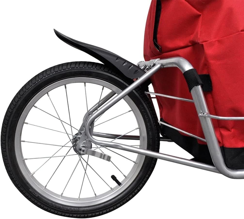 Przyczepka rowerowa dla dzieci Przyczepka rowerowa, wózek do przechowywania jednokołowy z torbą do przechowywania, przyczepki rowerowe, jazda na rowerze na świeżym powietrzu Duży hol załadunkowy z t