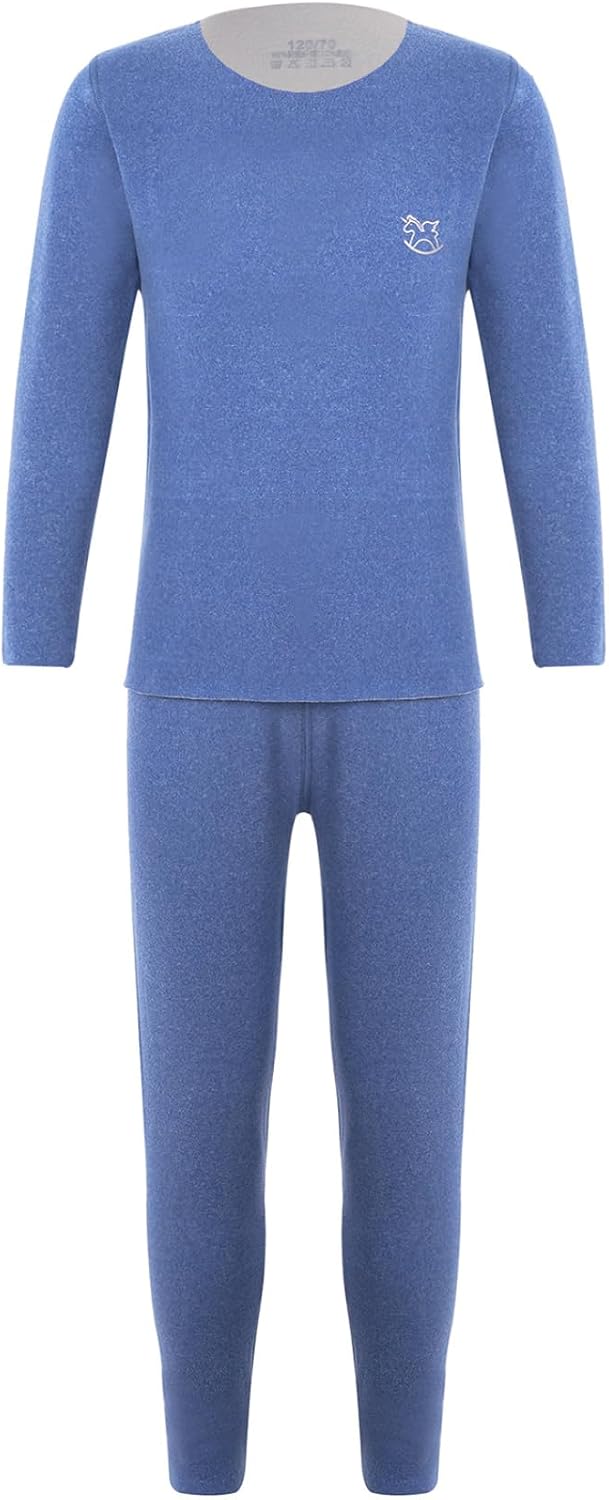 Kids Toddler Winter Base Layer Thermal Underwear Set Warm Long Johns Set Tops with Pants for Boys Girls