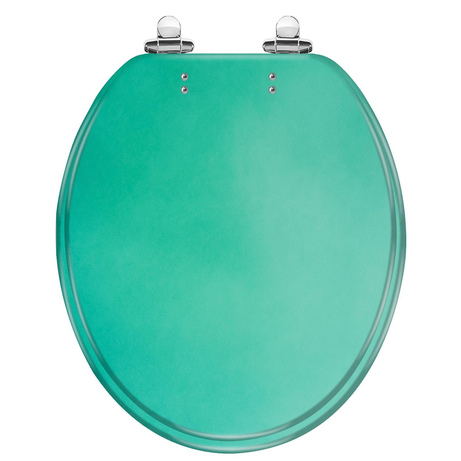 Tazyyzuu Multi9 White Resin Elongated Toilet Seat With Slow-Close Lid And Quick-Release Hinges Easy To Clean(,Round)