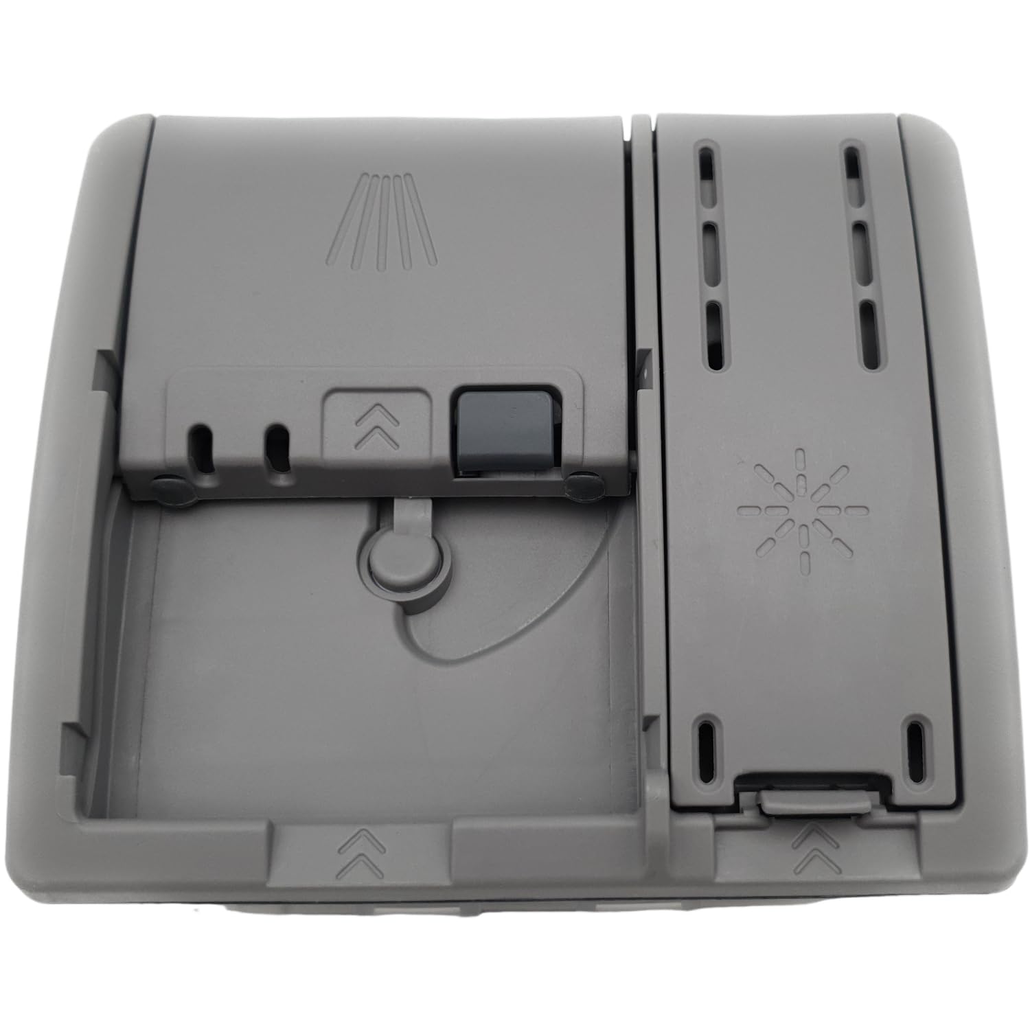 Unité de dosage pour lave-vaisselle 00755073 - Dispositif d'addition, nettoyant, module de porte, compatible avec Bosch Siemens - Gris - Remplace 12042696 00757778 - Chambre de prélavage 15