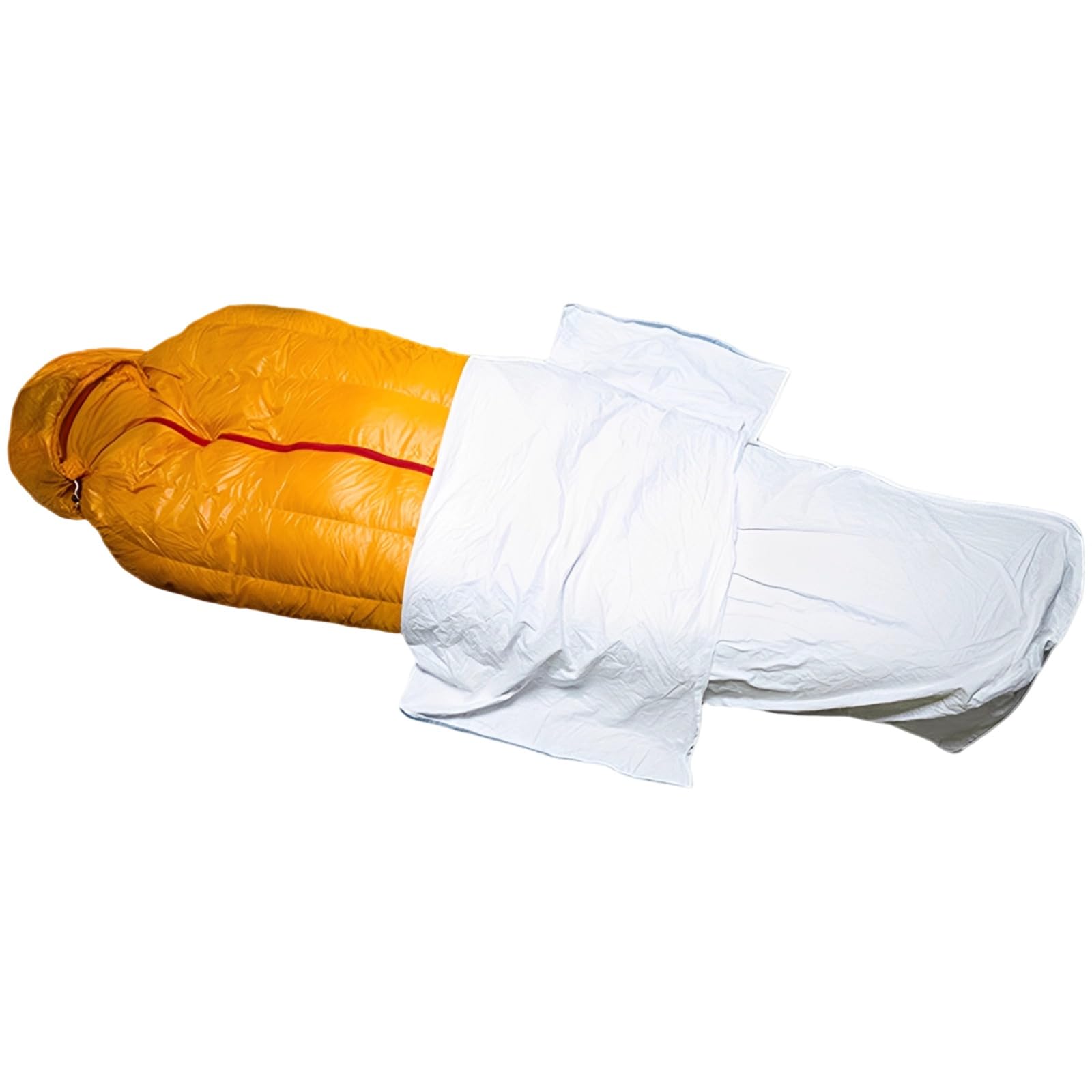 Ultraleichter Schlafsack-Innenfutter, tragbare Campingtasche für Wandern, Reisen, Outdoor-Abenteuer, 57 x 71 in / 145 x 180 cm, 4,8 oz / 135 g, atmungsaktiv, wasserdicht, Biwaksack