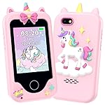 Kids Phone Toys for Girls, 3 4 5 6 7 8 Year Old Boys Girls Christmas Birthday Gifts for Kids, 2.8 Touchscreen Smartphone Toddler Cell Phone, Children Play Toy Phone with Camera, Game, Music, 8GB Card