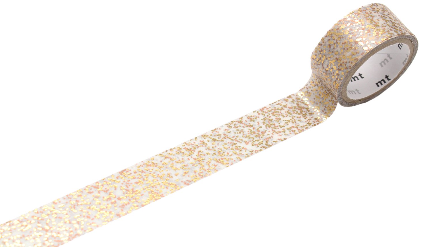 MT MTHK1P08Z mt Fab Washi Paper Masking Tape [genuine Kamoi Kakoshi / produced in Japan]: 3/5 x 10 ft., Particles Gold