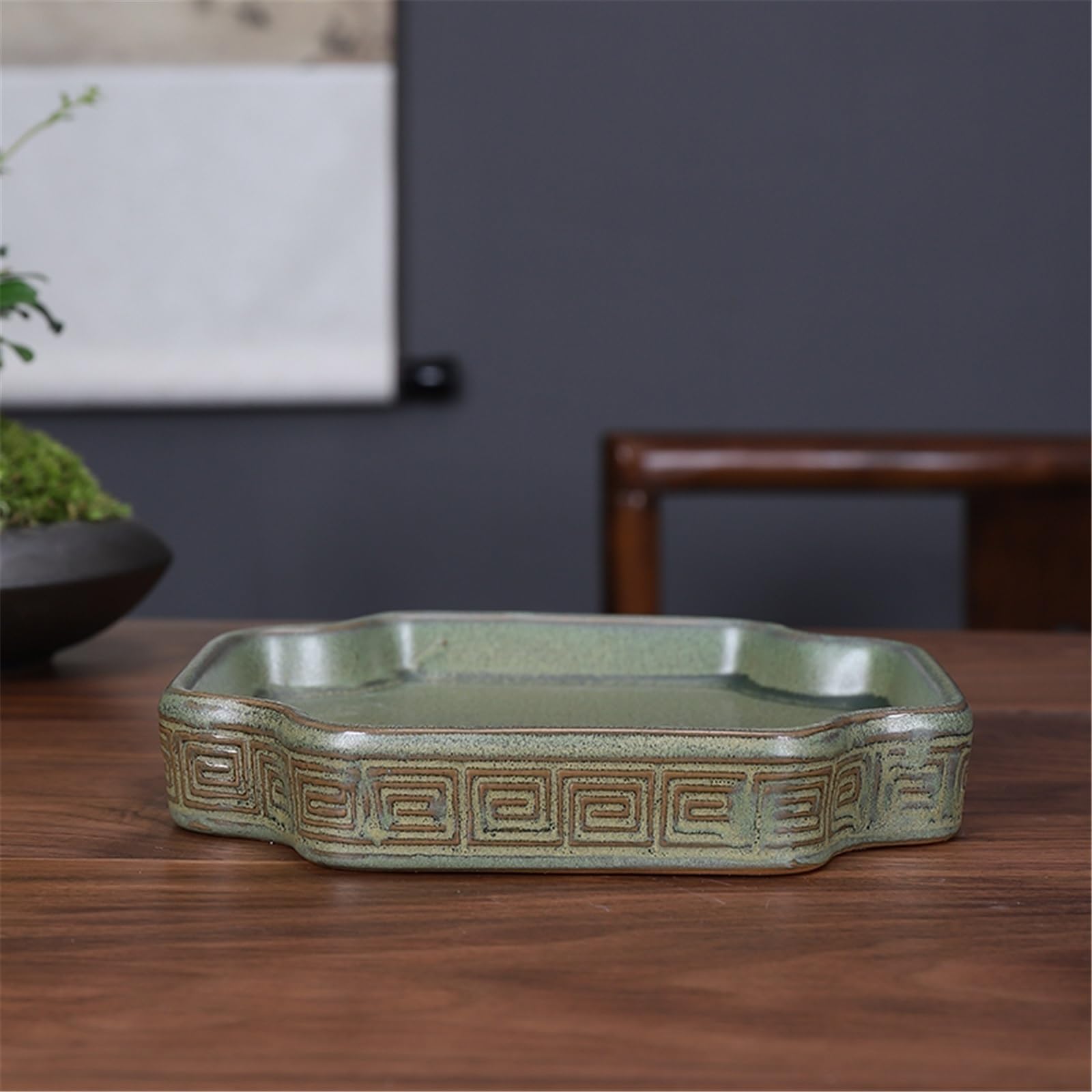 Sottovasi per Fiori Vassoio in Ceramica con piattino for Fiori antichi Imitazione Vaso