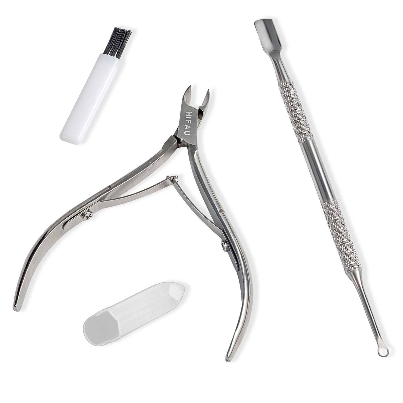 Professional Cuticle Nippers Set - Stainless Steel Manicure Kit -9