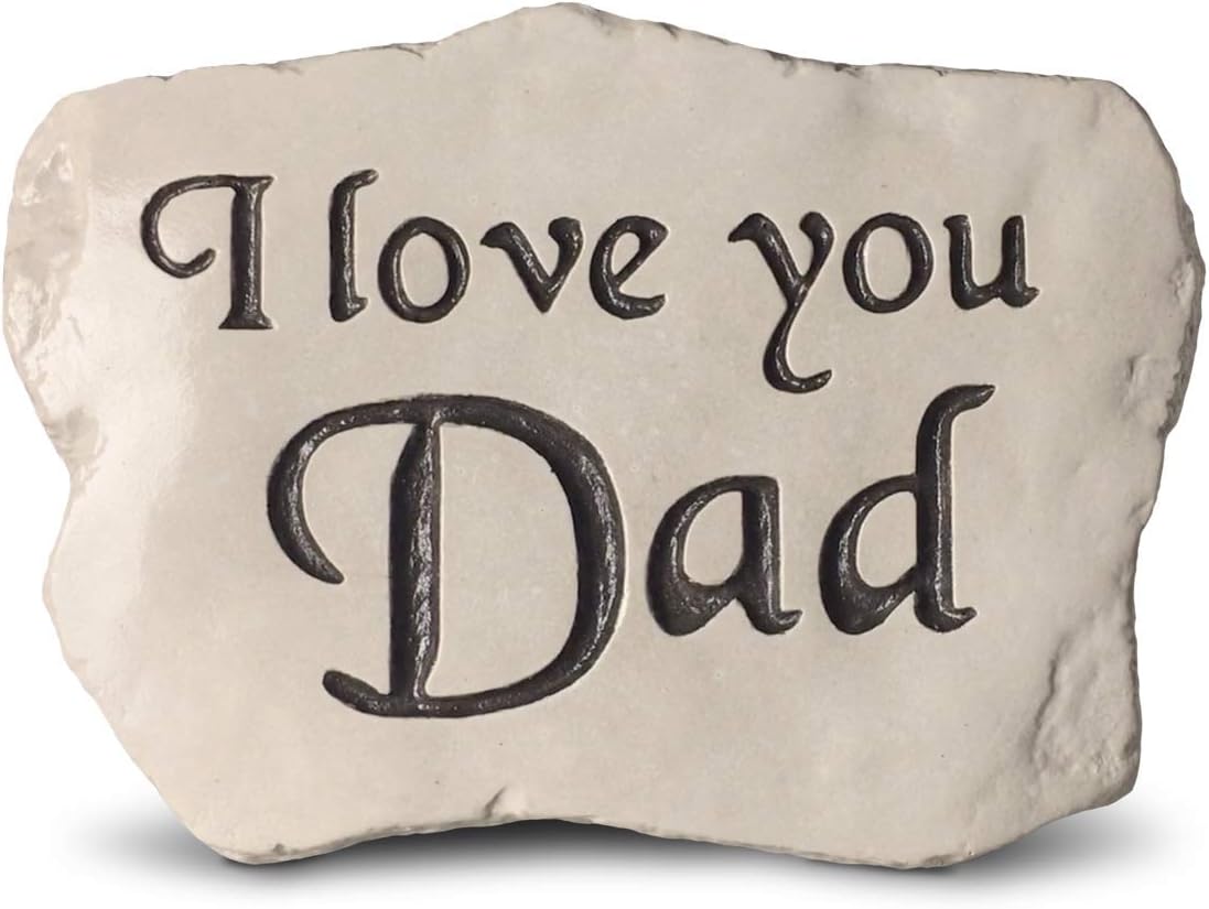 RocksOnly Q-Claw I Love You Dad - Engraved in a Heavy Little Rock
