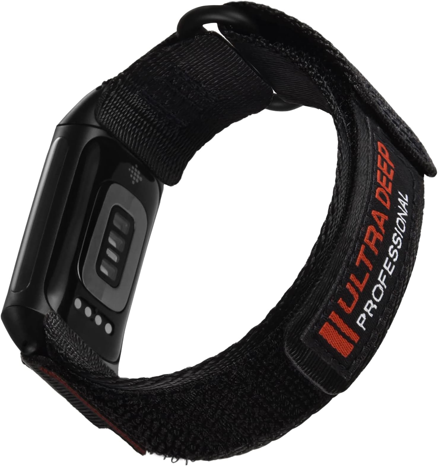 ULTIMAL Compatible with Fitbit Charge 5 Bands, Durable Woven Loop Nylon Sports Strap, Rugged Adjustable Replacement Wristband for Men Women