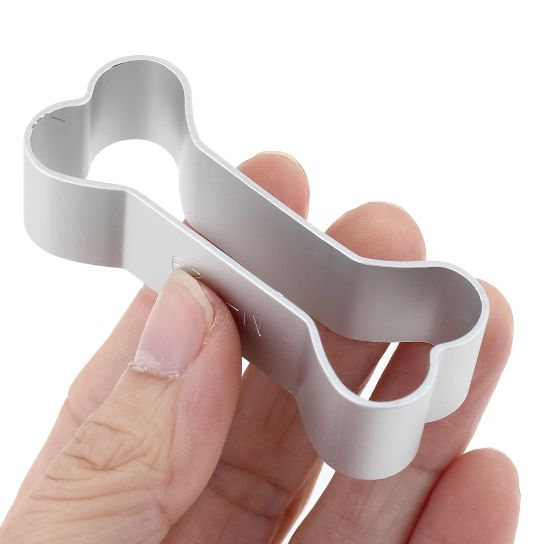 sourcingmap® Bone Shape Metal DIY Cookie Biscuit Toast Cutter Mold Silver Tone - Image 2