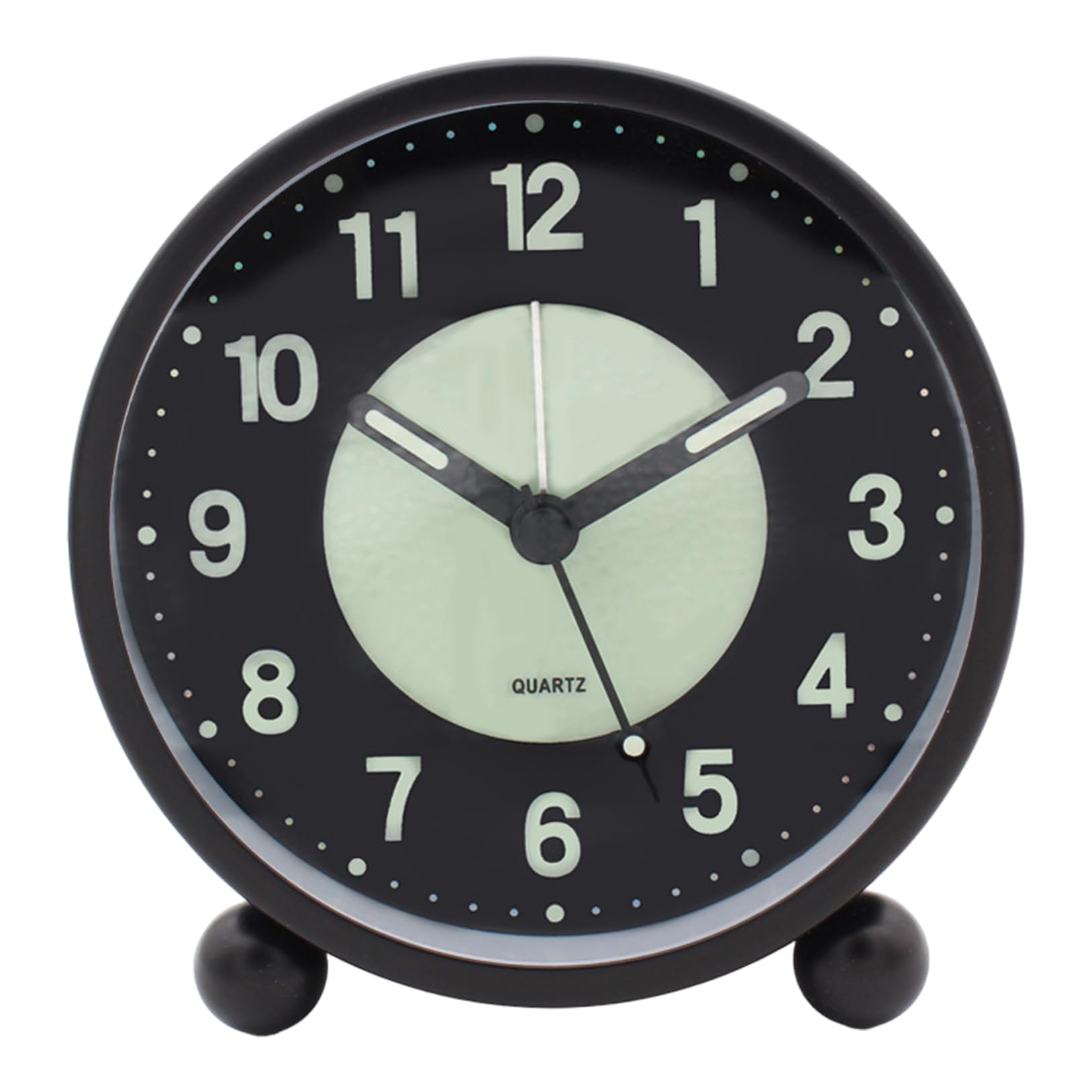CNAFGBGG Silent Alarm Clock, Non Ticking Glow in the Dark Bedside Clock, Luminous Multi-functional Clocks for Bedrooms, School, Home, Not Include Battery..