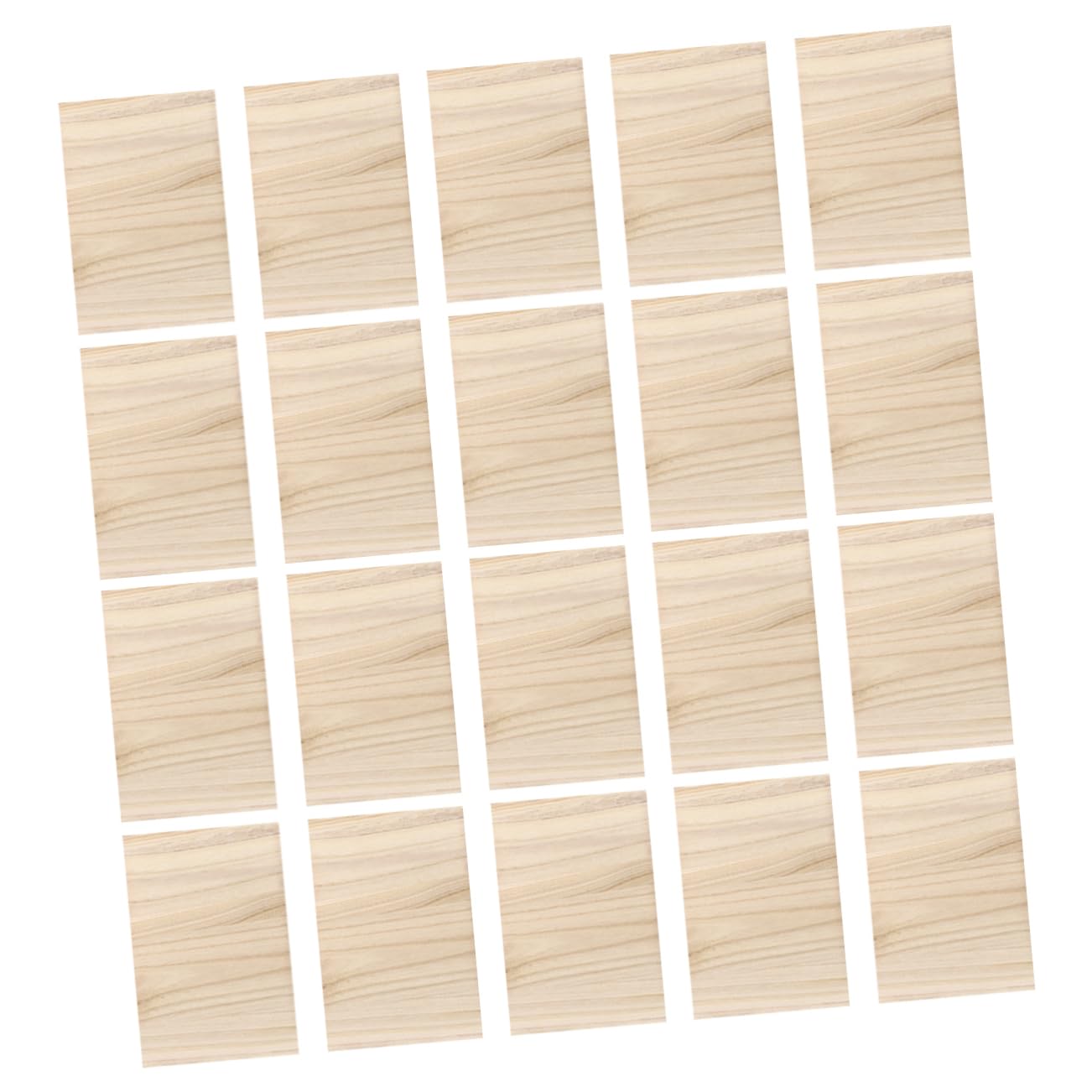 Mipcase 20Pcs Taekwondo Training Boards Wooden Practice Plates for Khaki Color for Martial Arts Skills Development and Home Gym Use