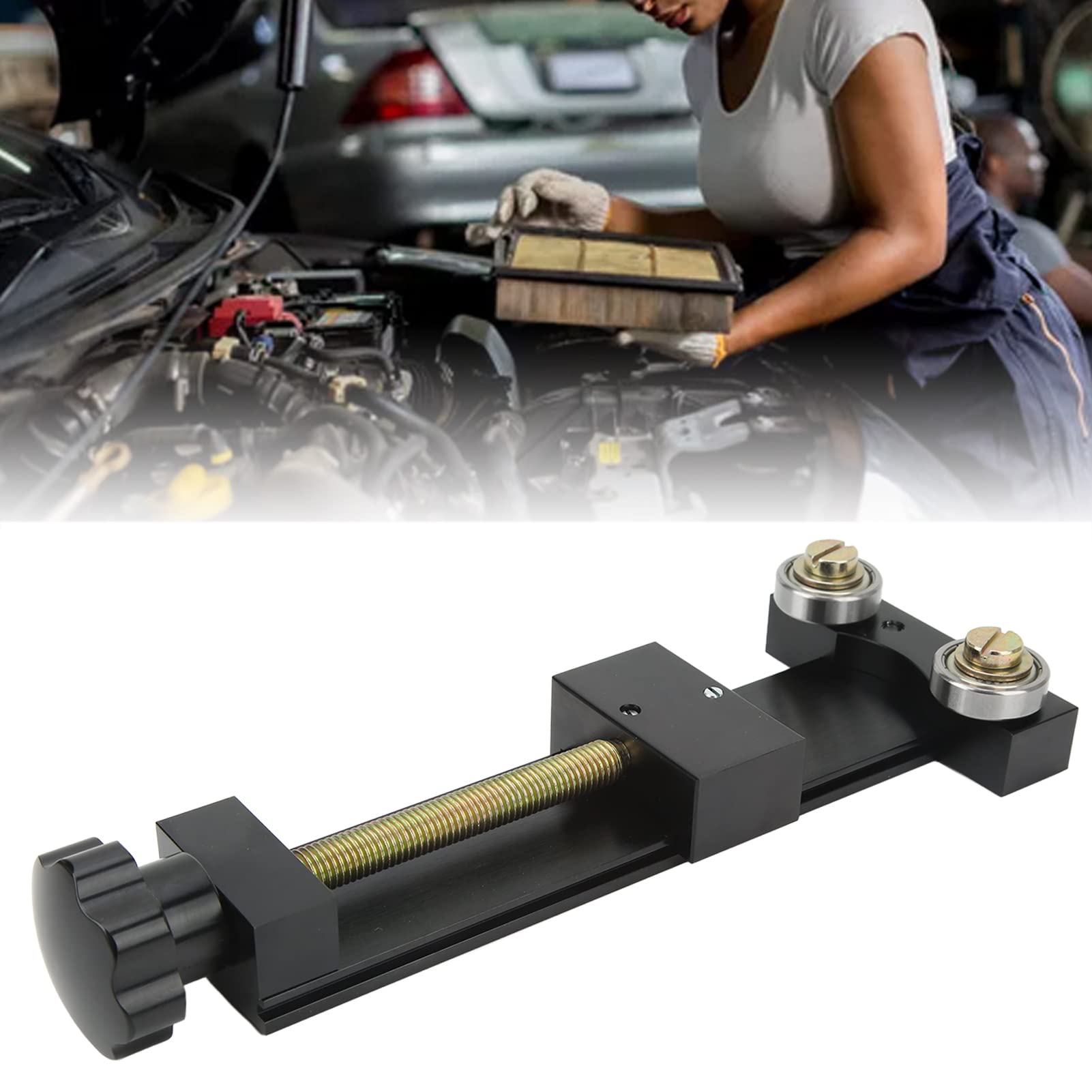 Outil Coupe - Filtre à Huile 66490 en Alliage de Zinc Précis et Robuste, Convient aux Filtres de 1-3/4 po à 5-3/4 po, pour Maintenance Automobile Sécurisée (Noire)