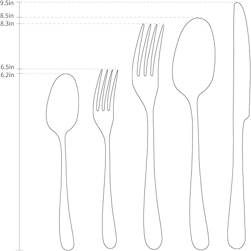 Miniatura 7 de HF Hoften - Juego de cubiertos (20 piezas, para 4 personas)