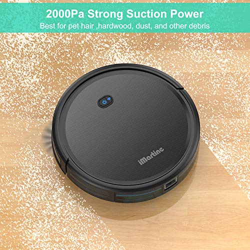 Image of Robot Vacuum and Mop Combo, 2 in 1 Mopping Robot Vacuum Cleaner Compatible with WiFi /App, Robotic Vacuum Up to 2300Pa Suction, Self-Charging, Slim, Ideal for Hard Floor, Pet Hair, Low Pile Carpet