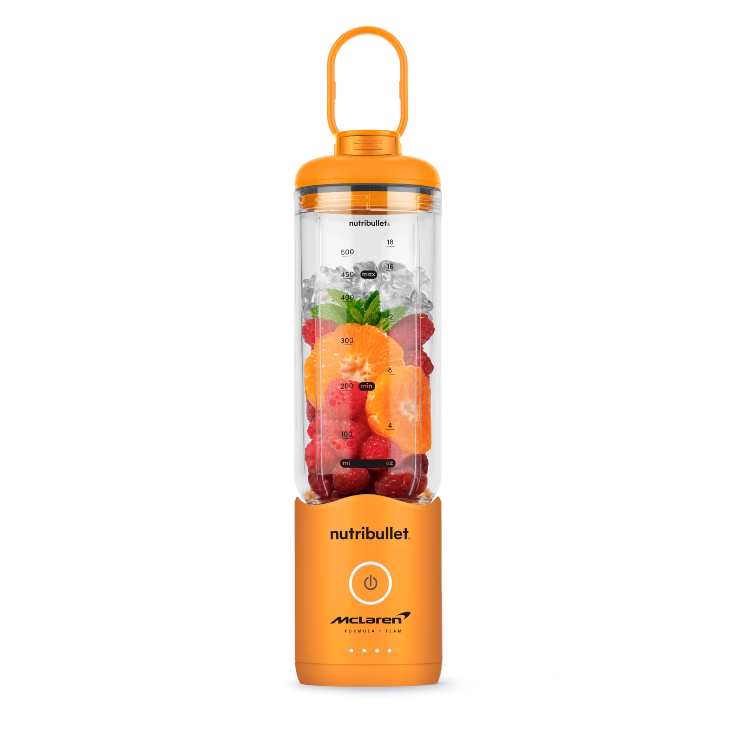 nutribullet Flex x McLaren F1 Team - Blender portable, sans fil avec USB-C, Tasse Tritan 650 ml, Lames en acier inoxydable, couvercle de voyage, Compact et Léger (NBP213PA-MC)