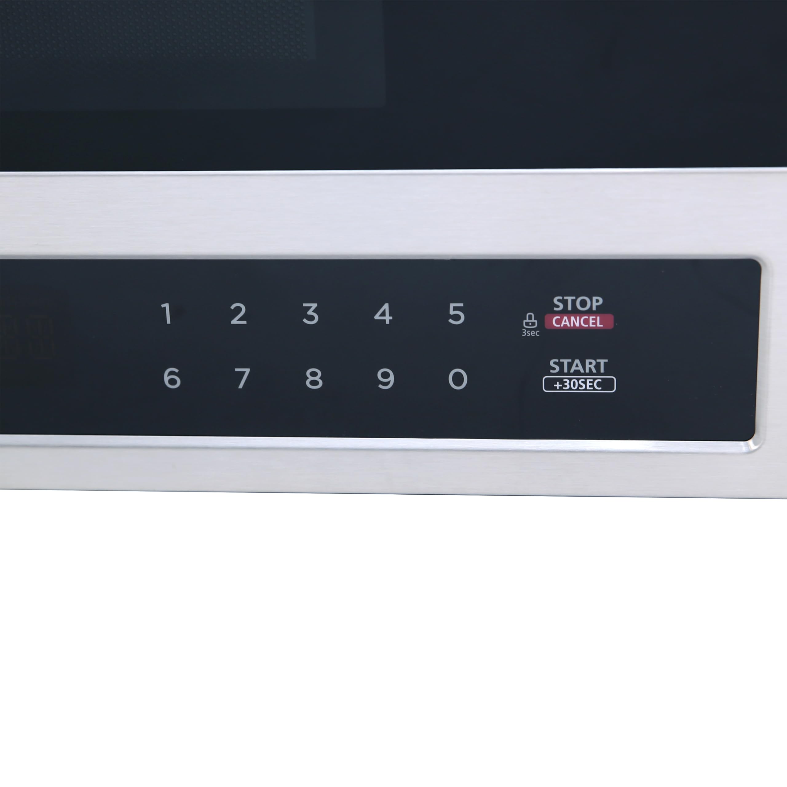 MOTR13D3S Horno microondas de 1000 vatios sobre el rango con descongelación automática, modos de cocción preestablecidos, bloqueo de seguridad para niños, panel de control electrónico y 5